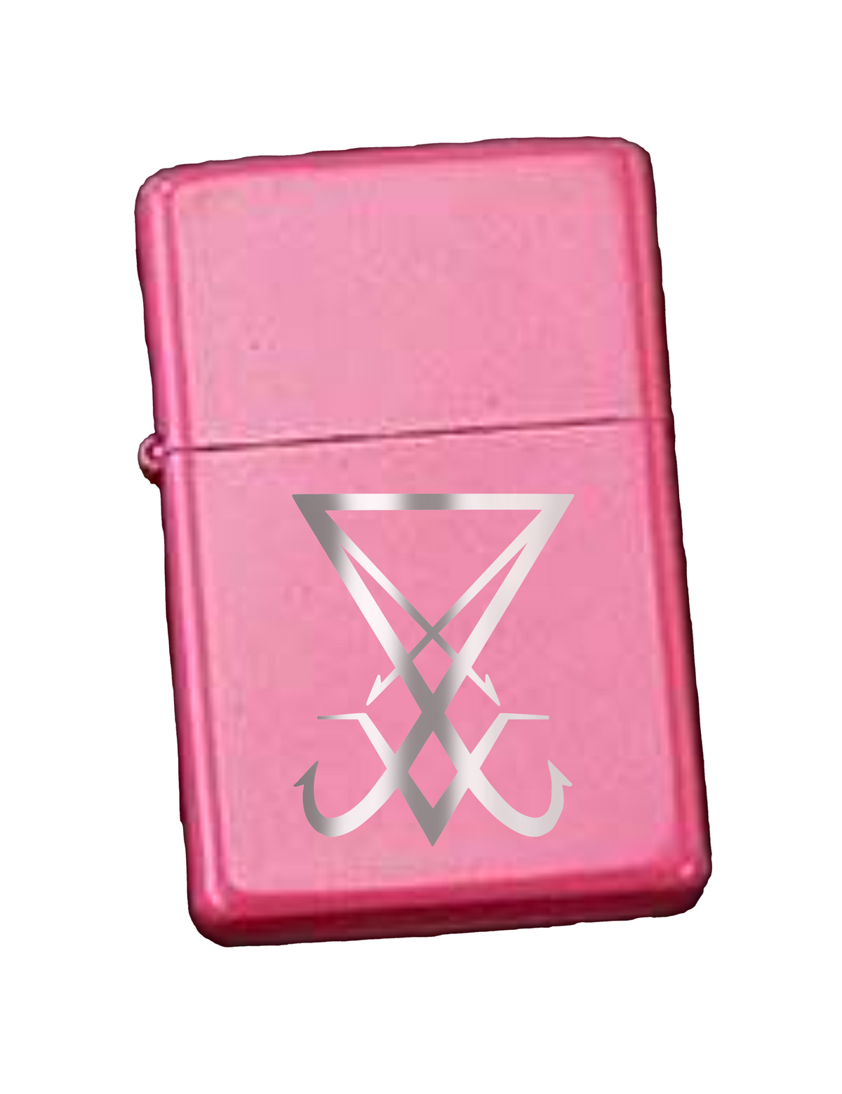 Refillable Lighter, Lucifer Sign, Stainless Steel, Kerosene