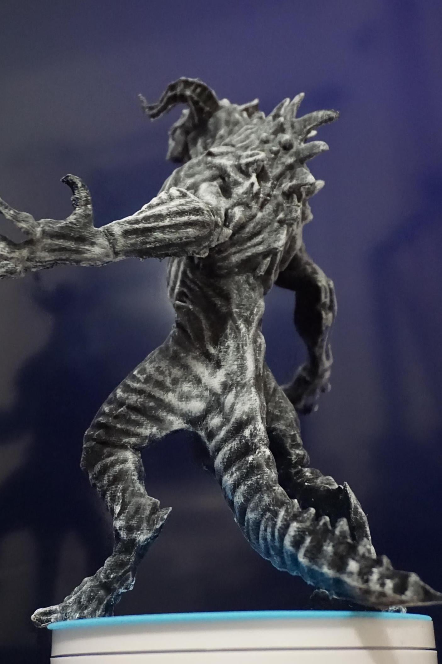 The deathclaw Handmade Dark sci fi Monster Figurine