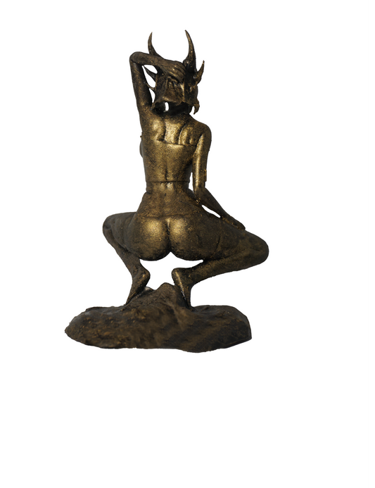 Daedric Dragon Hunter Woman Statue