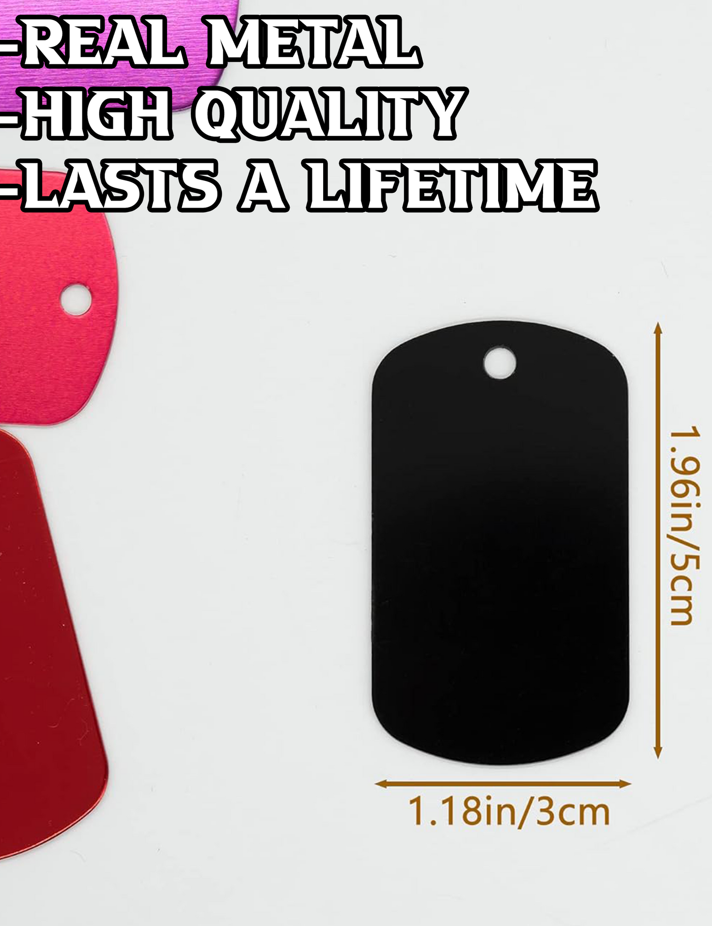 Sans Metallic Dog Tag