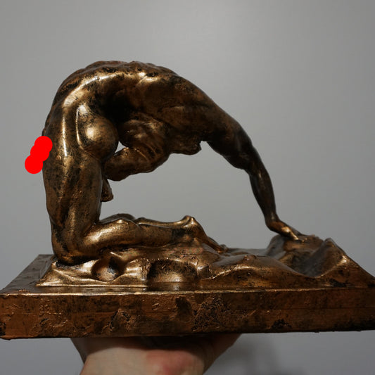 Contortionist Male Statue | Flexible Man Sculpture | Backbend Male Figure | Anatomical Body Art | Contemporary Figurine | Multiple Sizes & Colors