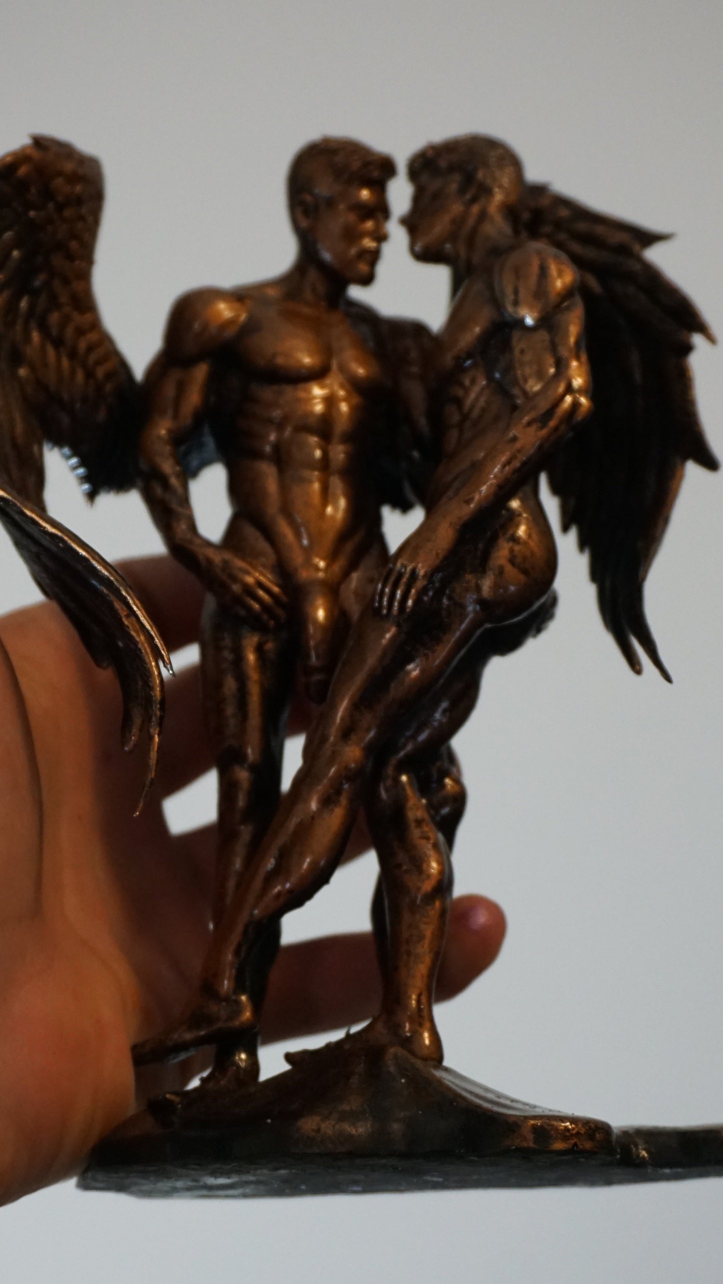 Haloed Lover Adult Mature Statue Gay Fine Art