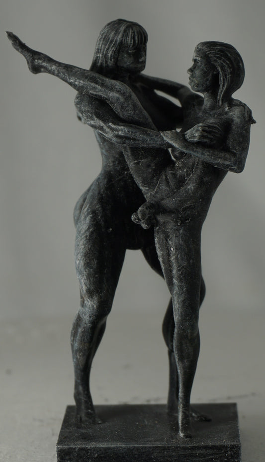 Transgender "Side Love" Erotic Art Sculpture and figurine