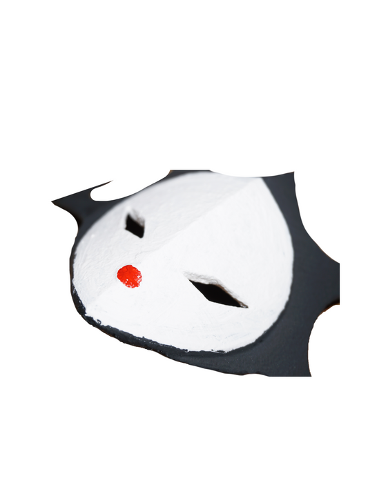 Oni Inspired Mask, Ashi Spirit Face Piece In Organic Pla, Handmade Design