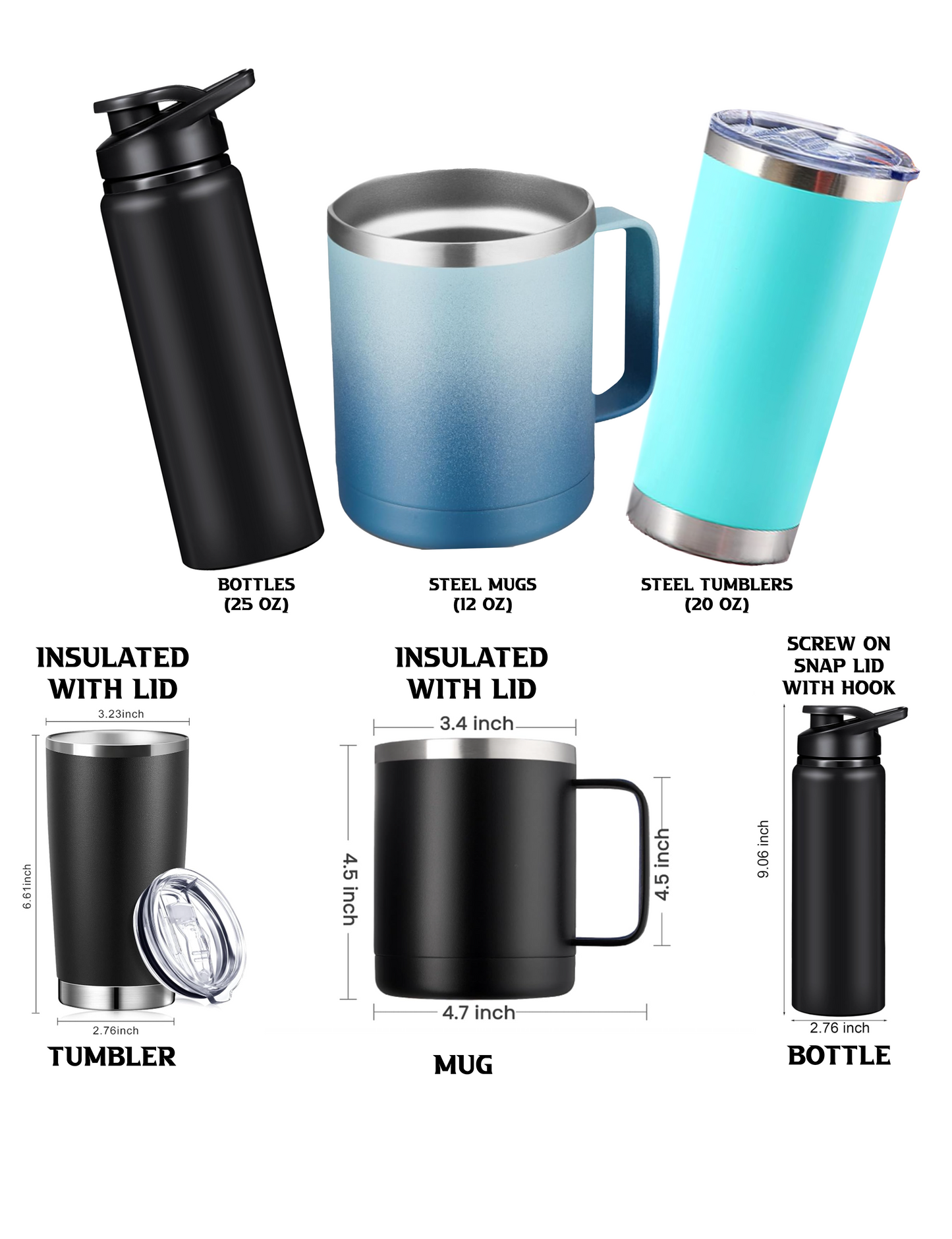 Fallout Factions and logos Mugs, Tumblers, and Bottles
