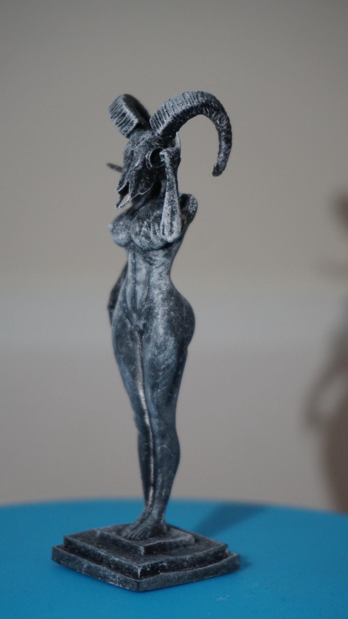 As above so below – Eclipse of Self – Goat Skull Siren | Sculpture