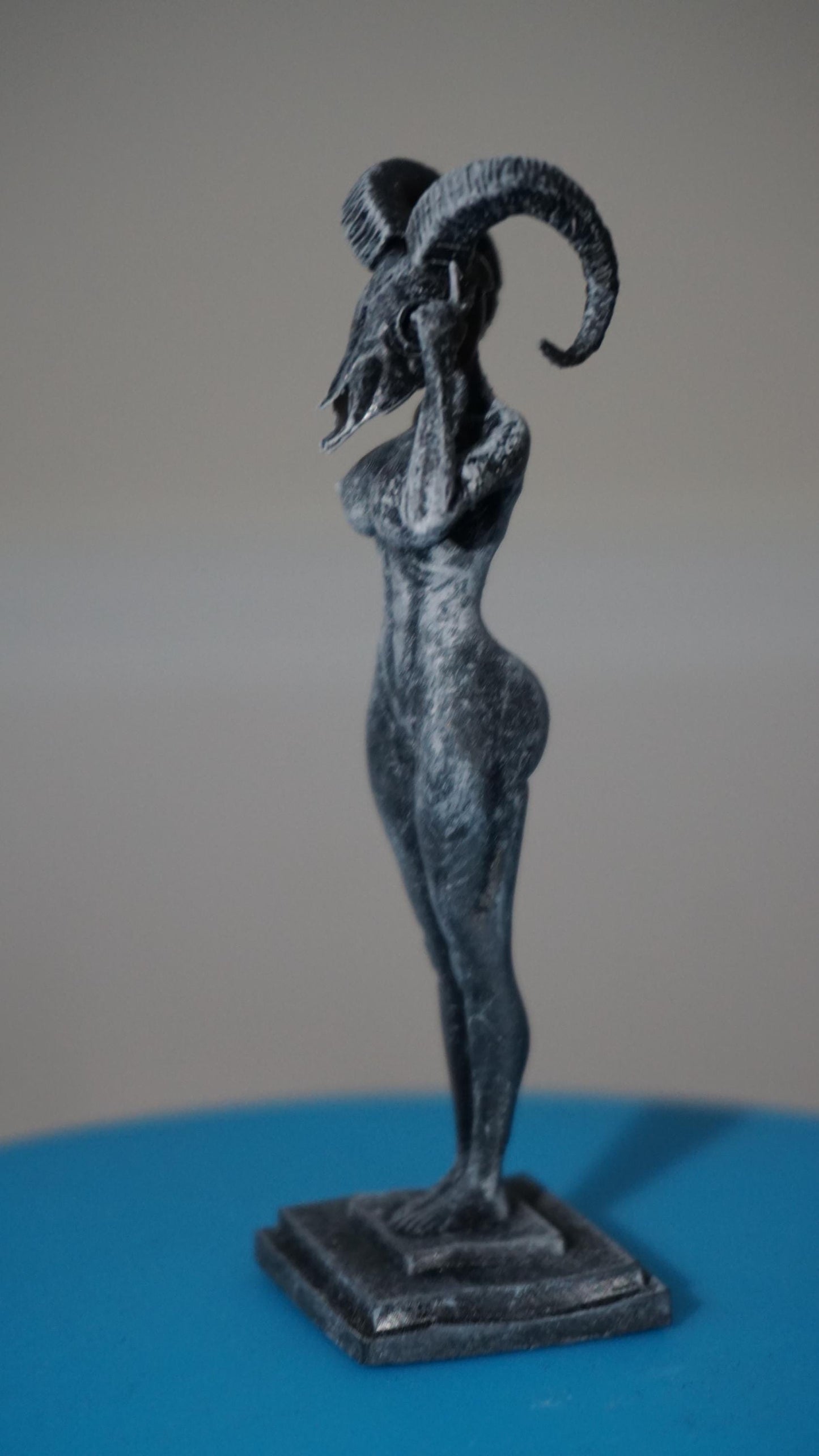 As above so below – Eclipse of Self – Goat Skull Siren | Sculpture