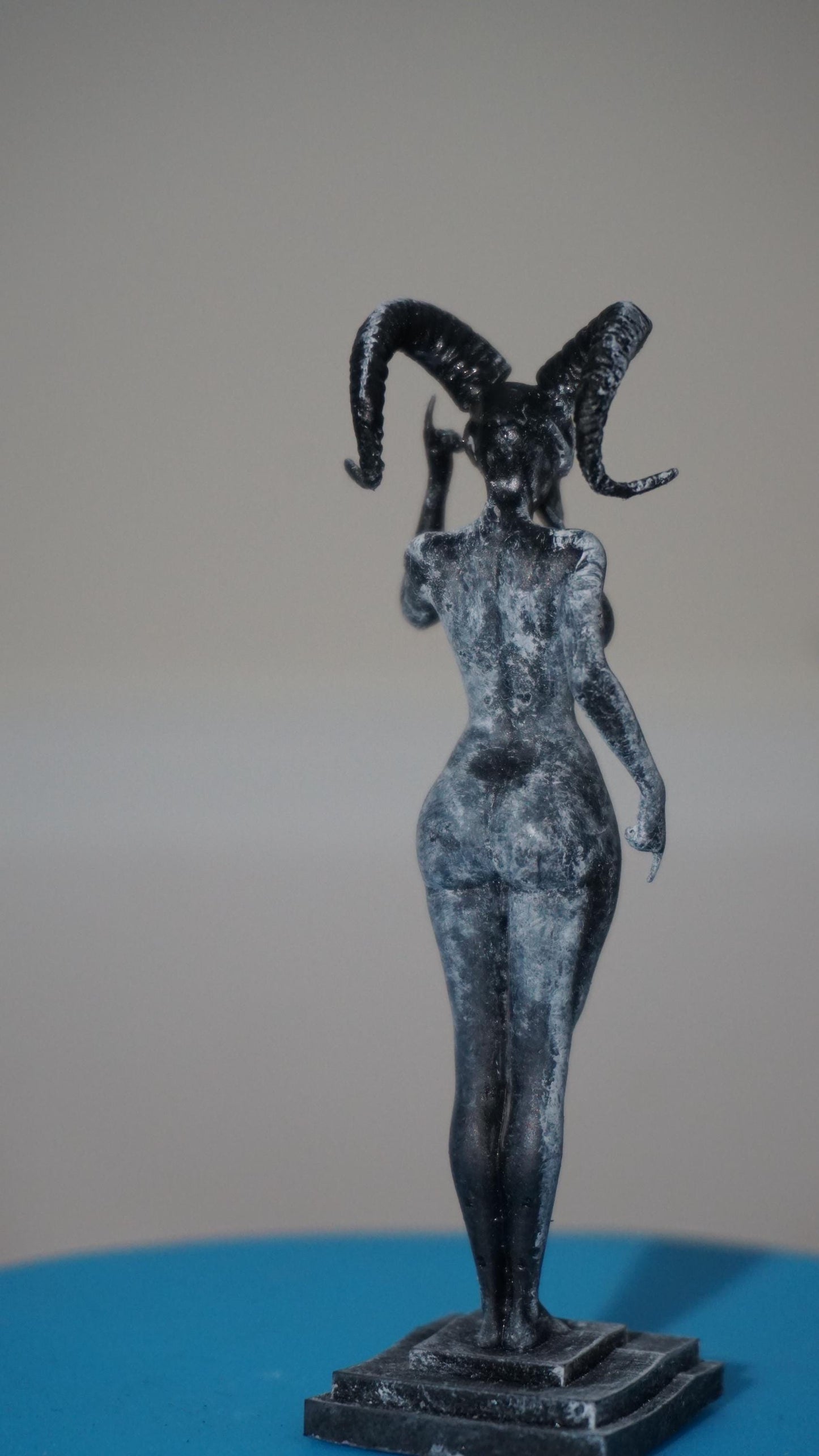 As above so below – Eclipse of Self – Goat Skull Siren | Sculpture