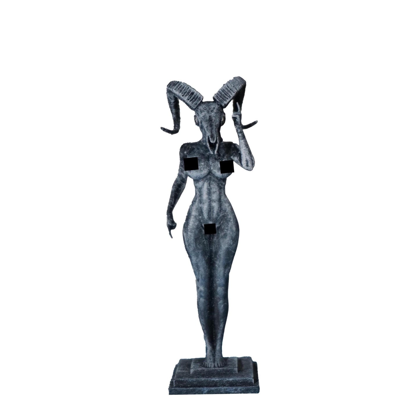 As above so below – Eclipse of Self – Goat Skull Siren | Sculpture