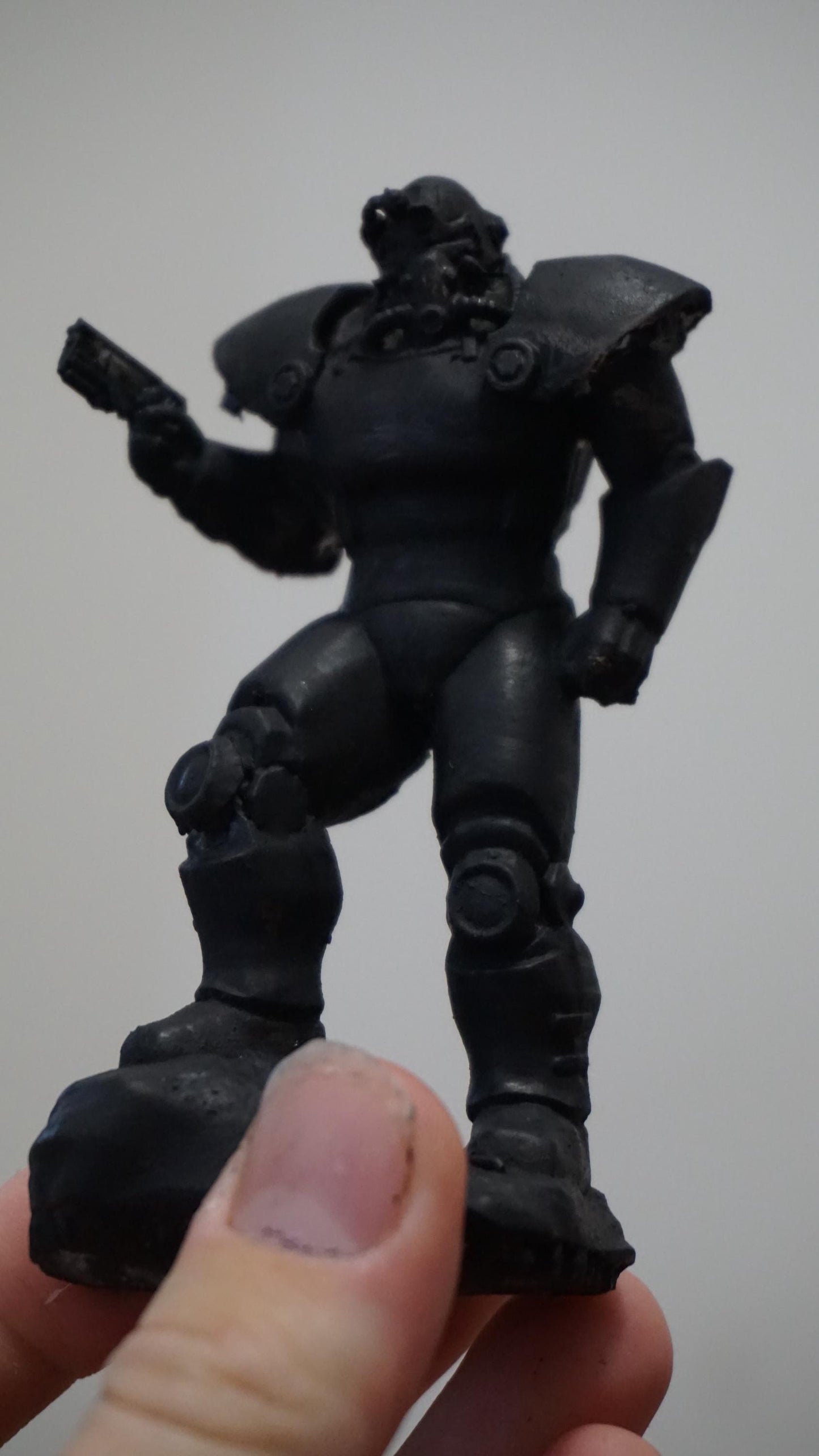 Classic Metallic Monk Knight Handmade Dark sci fi Monster Figurine