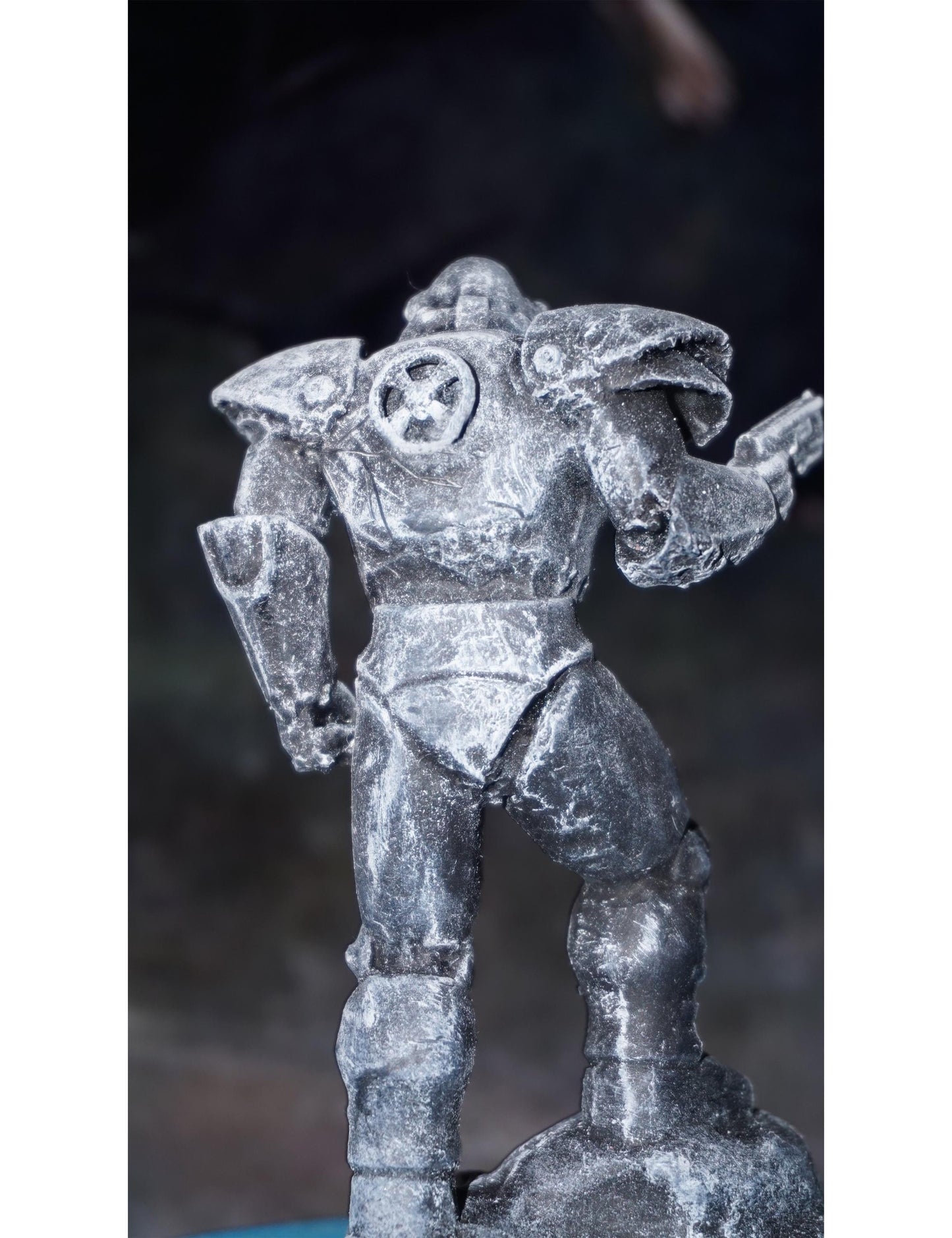 Classic Metallic Monk Knight Handmade Dark sci fi Monster Figurine