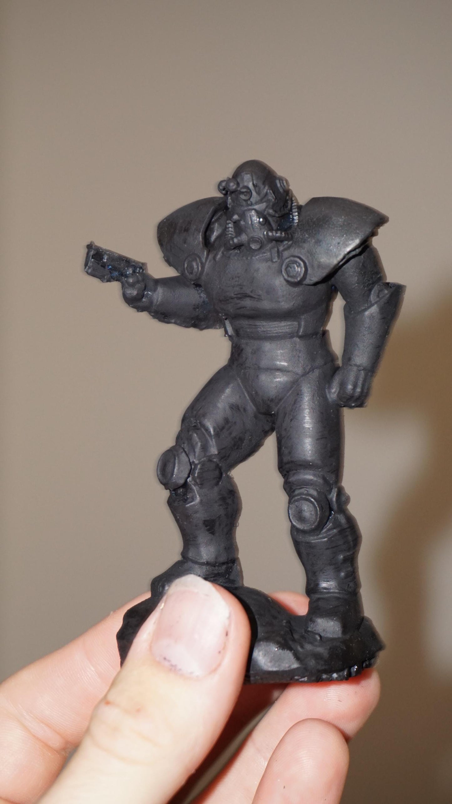 Classic Metallic Monk Knight Handmade Dark sci fi Monster Figurine