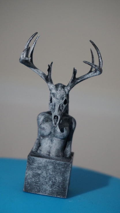Deer Skull Sculpture, Wilderness Within Muse | Artful Home Decor