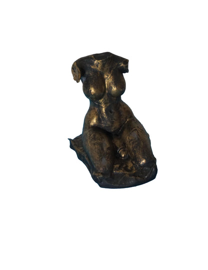 Transgender Art Statue, Handcrafted Kneeling Figure, 3D Printed
