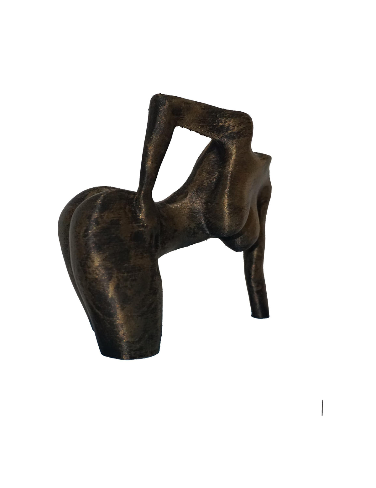 Antique Gold Statue, 3D Printed PLA, Glossy Finish, Multiple Sizes