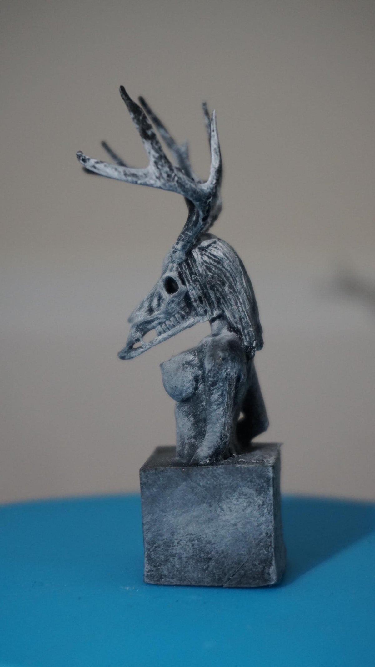 Deer Skull Sculpture, Wilderness Within Muse | Artful Home Decor