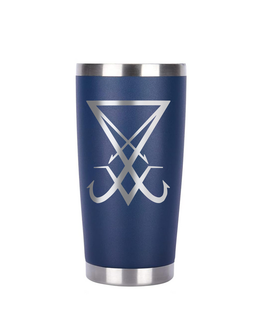 Stainless Steel Tumbler, Lucifer Sign, 20 Oz Insulated Cup