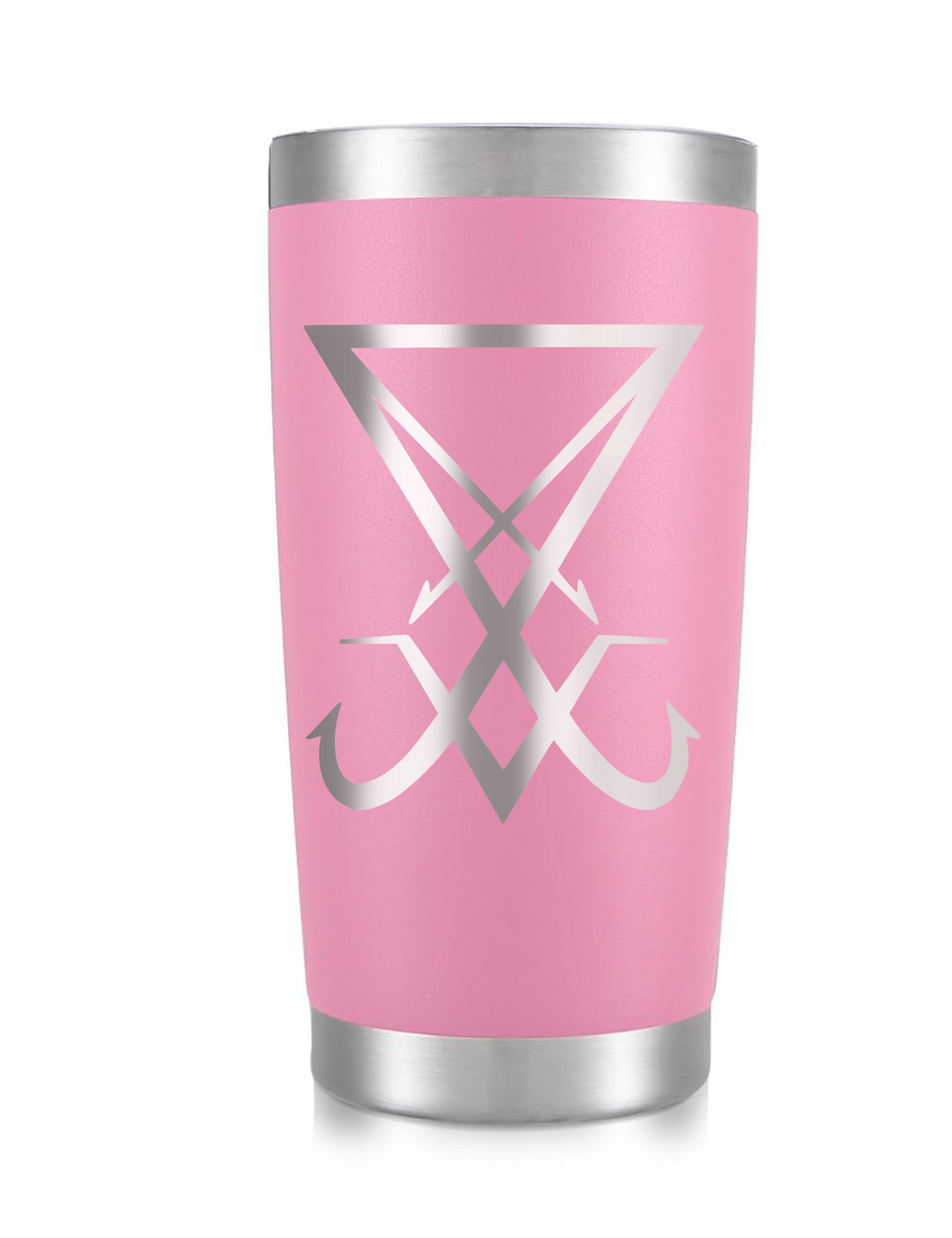 Stainless Steel Tumbler, Lucifer Sign, 20 Oz Insulated Cup
