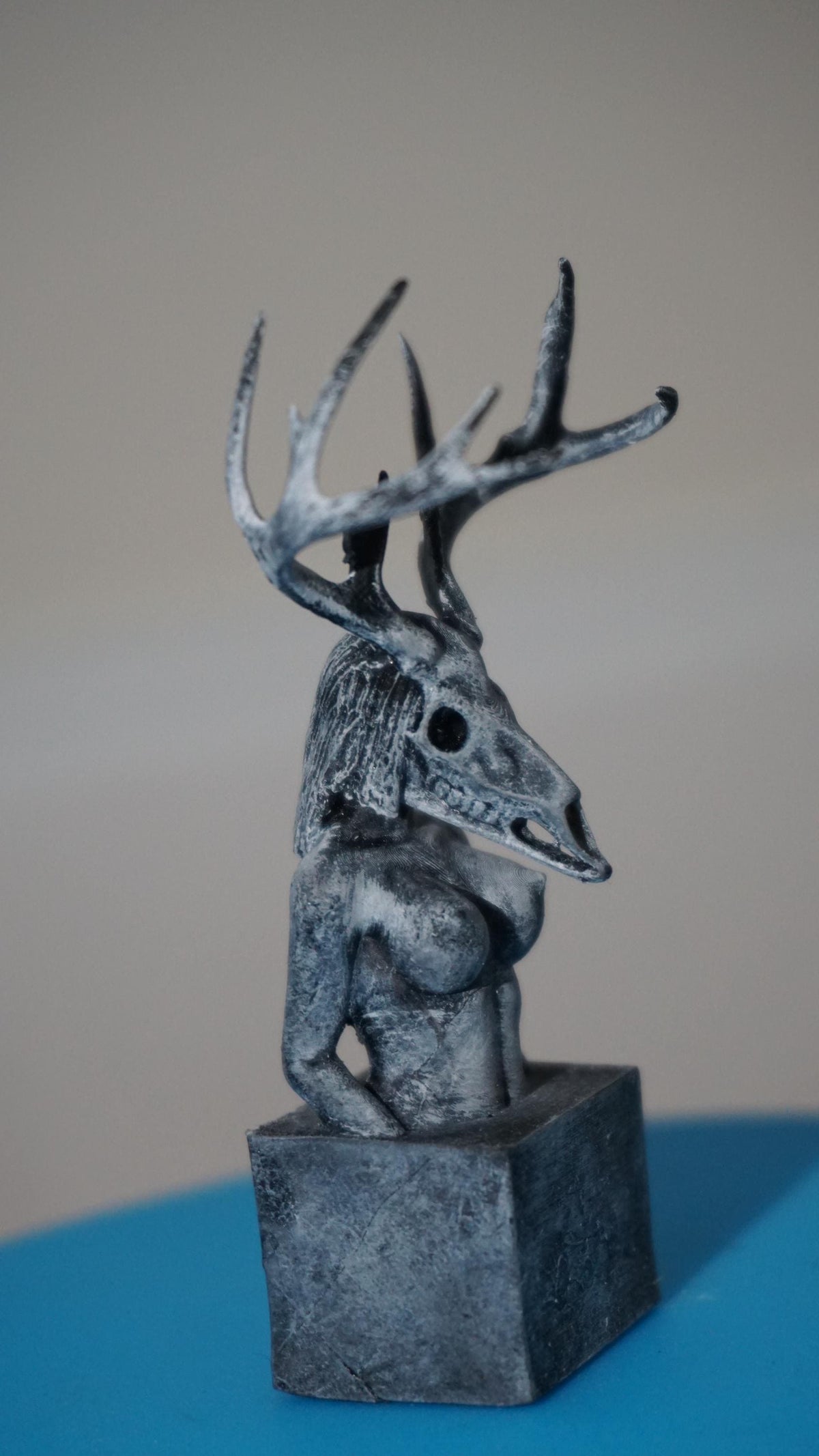 Deer Skull Sculpture, Wilderness Within Muse | Artful Home Decor