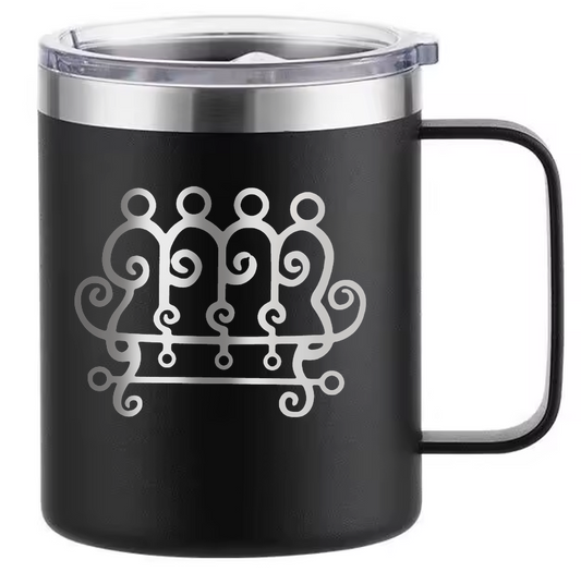 Stainless Steel Mug, Goetia Sigils Design, 12oz Double Wall Vacuum Insulated