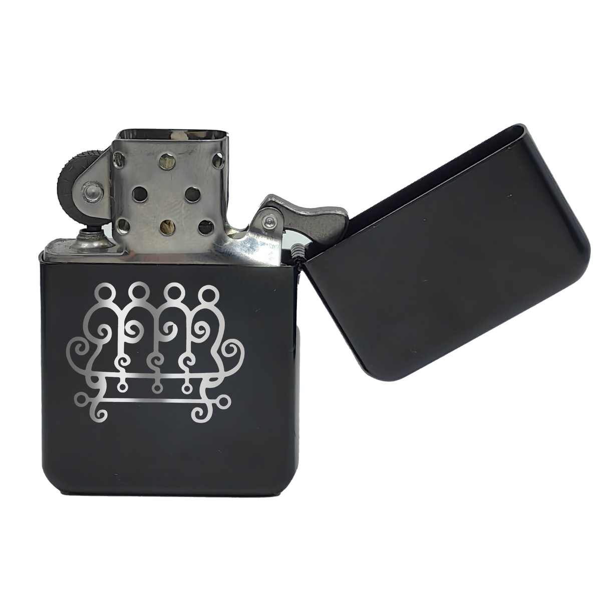 Refillable Lighter, Goetia Sigils Stainless Steel Kerosene Design