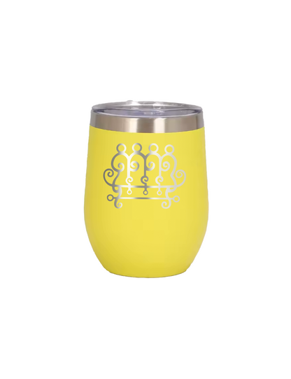 Goetia Sigils Wine Mug, 12oz Insulated Stainless Steel, Spill-Resistant