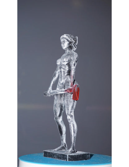 Bloody Maxxine Statue Handmade Horror Villain Figurine – Inspired by Modern Slasher Films
