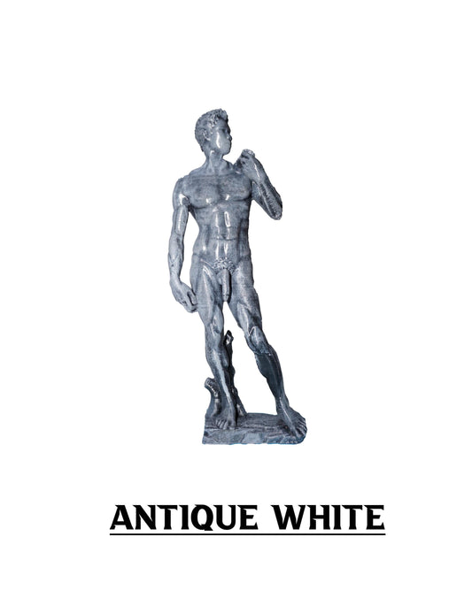David Sculpture Statue, Eternal Renaissance Marble Finish