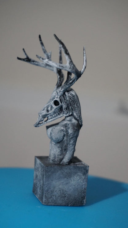 Deer Skull Sculpture, Wilderness Within Muse | Artful Home Decor