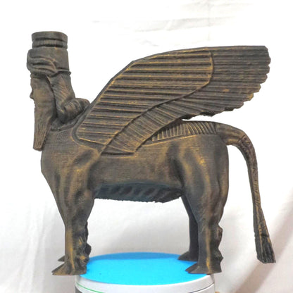 Sumerian Guardian Ancient Civilization Hybrid Statue
