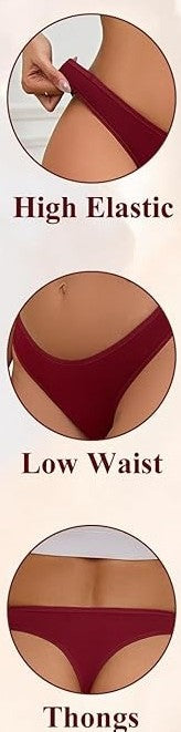 White Cotton Thongs, Soft Seamless Low Rise, Goetia Sigils Design