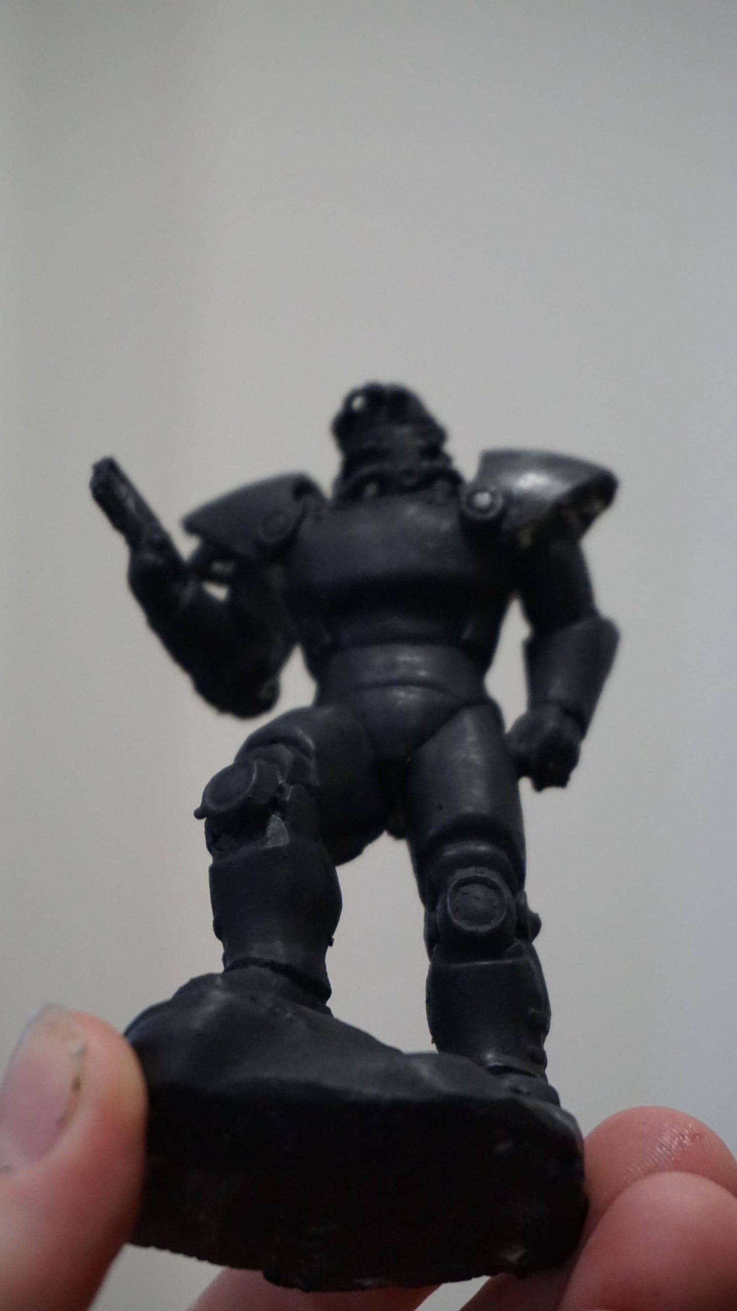 Classic Metallic Monk Knight Handmade Dark sci fi Monster Figurine