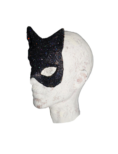 Sparkling Glitter Cat Woman Mask