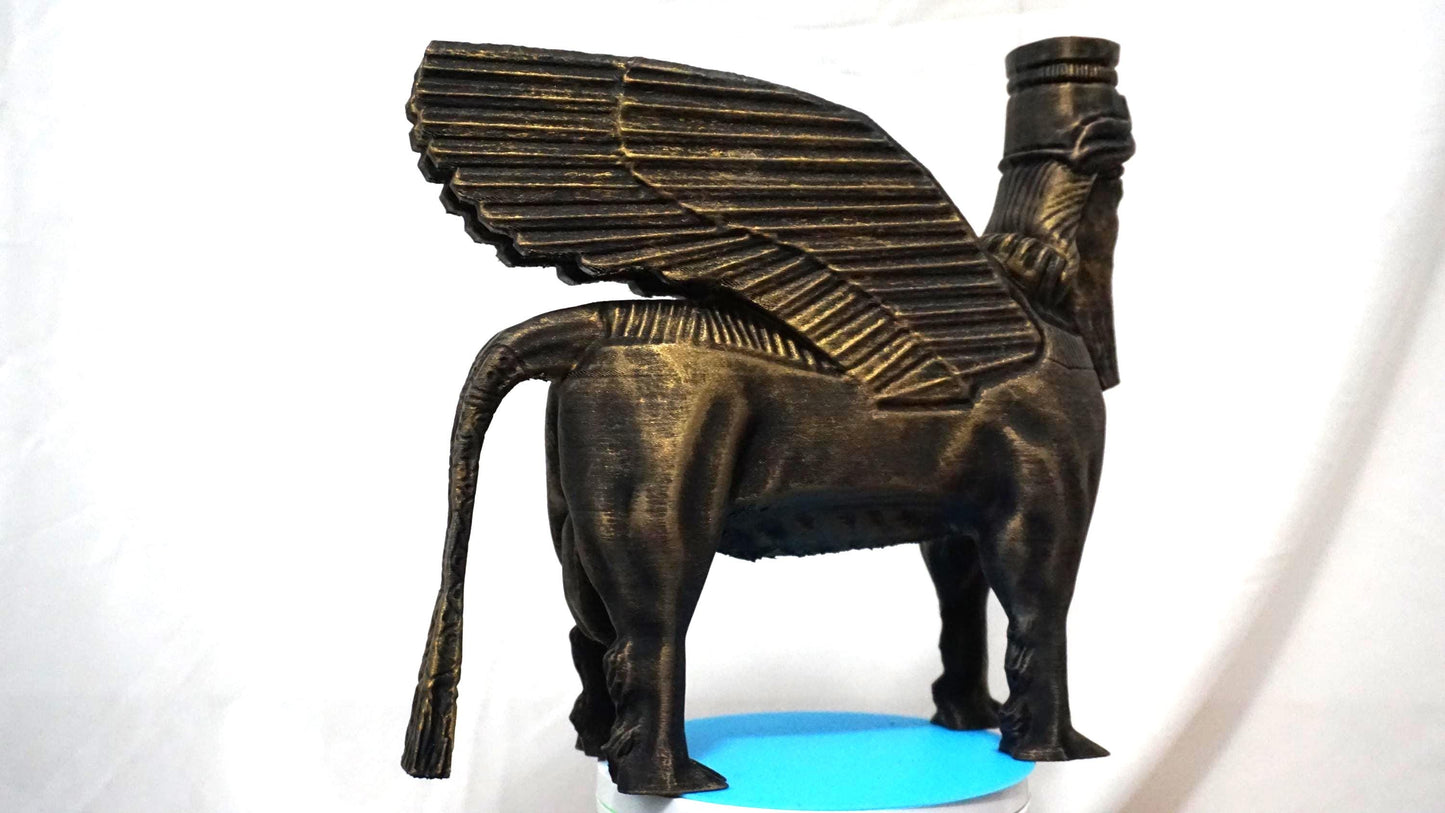 Sumerian Guardian Ancient Civilization Hybrid Statue