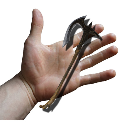 Miniature Elven Battle Axe, 1:6 Scale ABS Resin Miniaturized Display Piece