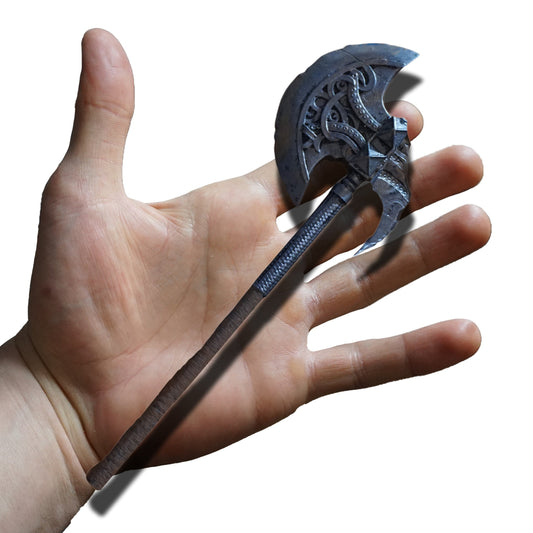 Godfrey Axe Miniature, 1:6 Scale ABS Resin, Display or Tabletop Game Prop