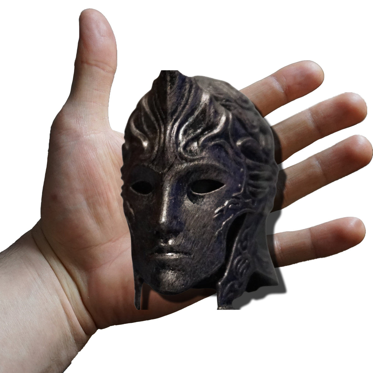 Twinned Helm Replica Miniature, ABS Resin Craft, 1:2 to 1:16 Scales