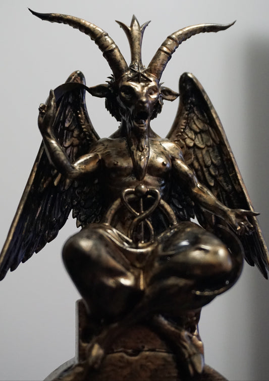 Baphomet Statue | Occult Goat Sculpture | Gothic Baphomet Figurine | Esoteric Altar Decor | Dark Art Statue | Multiple Sizes & Colors