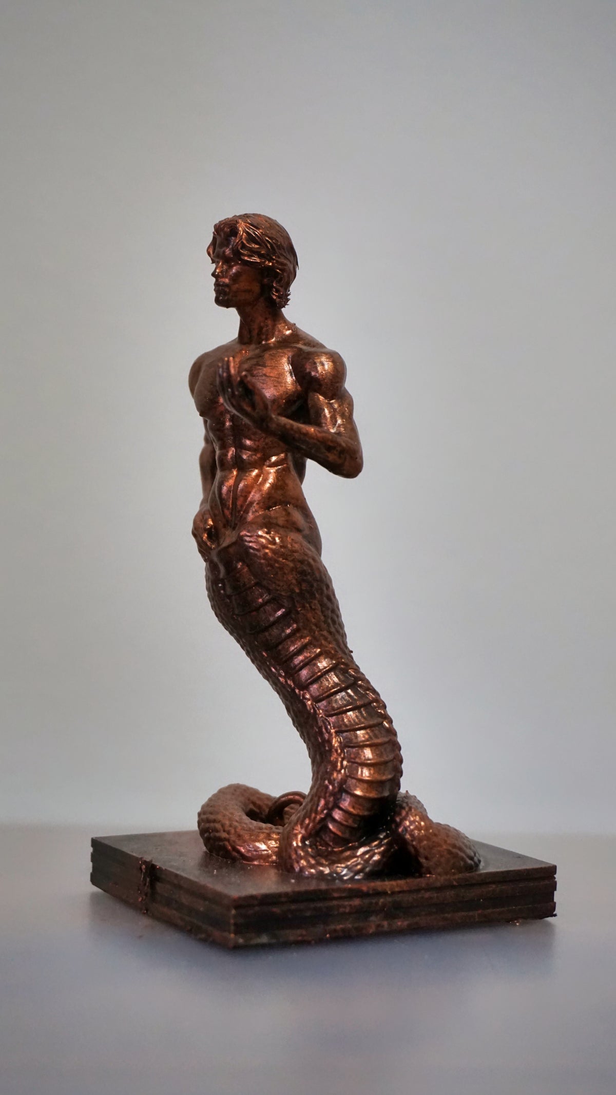 Male Merman Statue, Mythic Resin Home Décor Sculpture