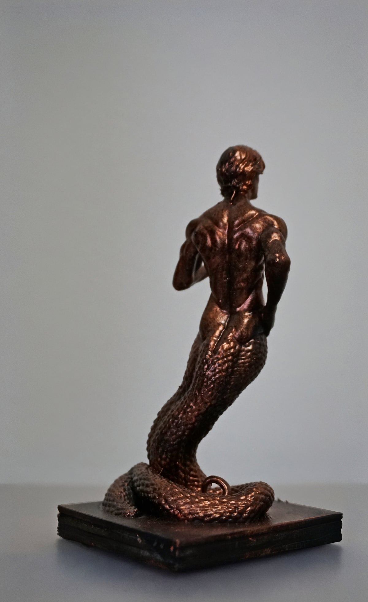 Male Merman Statue, Mythic Resin Home Décor Sculpture