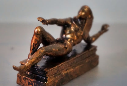 Geb Egyptian God Statue, Ancient Earth Sculpture, Handmade Resin Decor