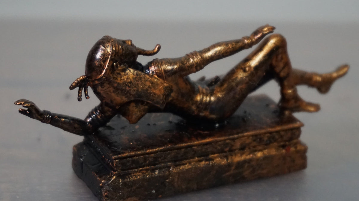 Geb Egyptian God Statue, Ancient Earth Sculpture, Handmade Resin Decor