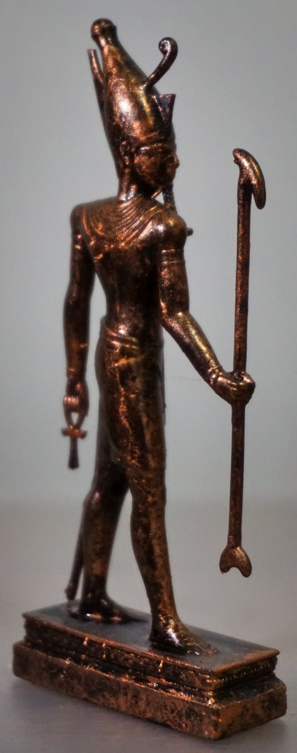 Atum Egyptian Statue, Ancient Creation God Resin Sculpture