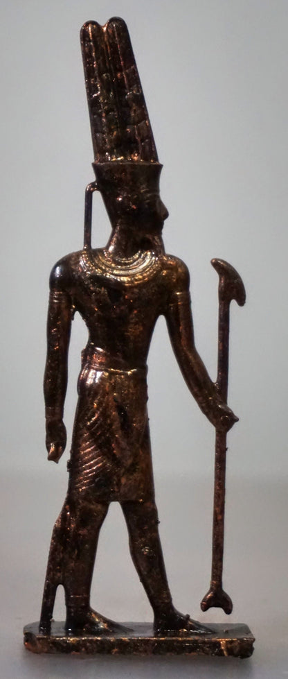 Amun-Ra Statue, Handmade Egyptian Sun God Sculpture, Resin Decor
