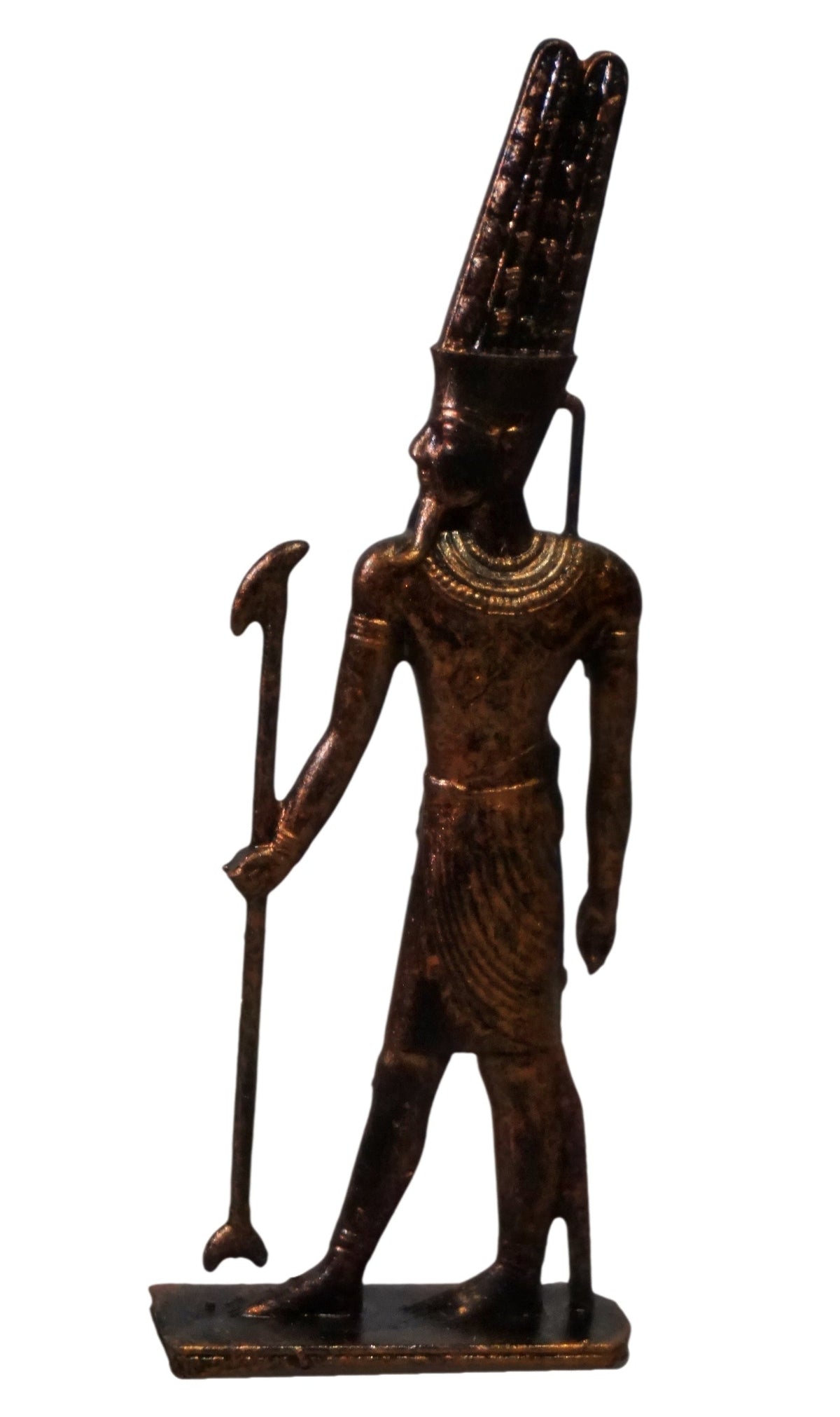 Amun-Ra Statue, Handmade Egyptian Sun God Sculpture, Resin Decor