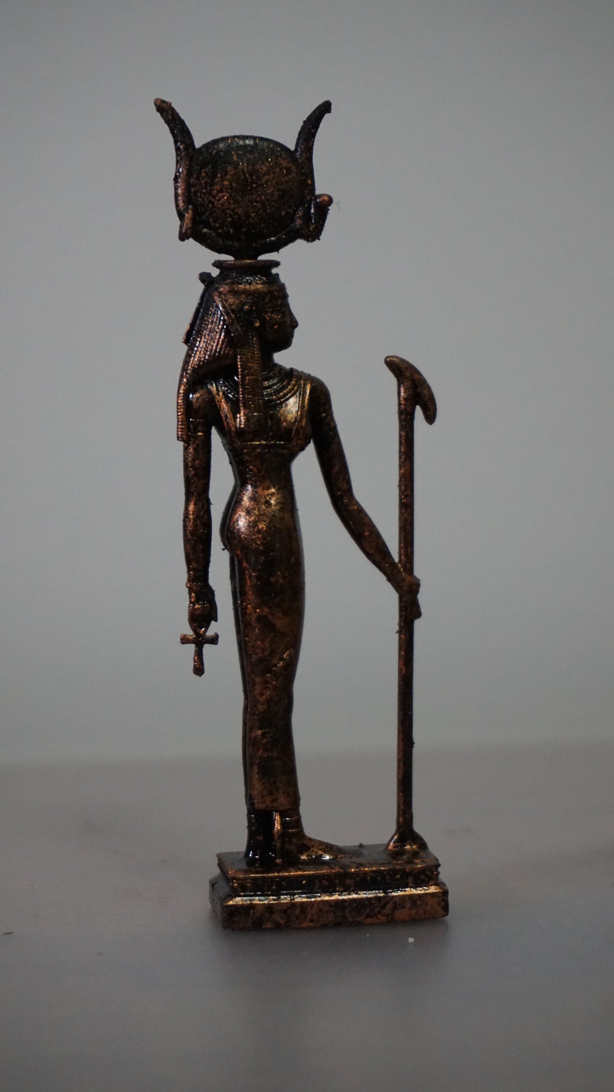 Hathor Statue, Egyptian Goddess of Love & Joy, Ancient Deity Sculpture