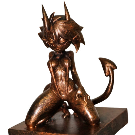 Millie Helluva Boss Statue, Demon Girl Sculpture, Multiple Colors & Sizes