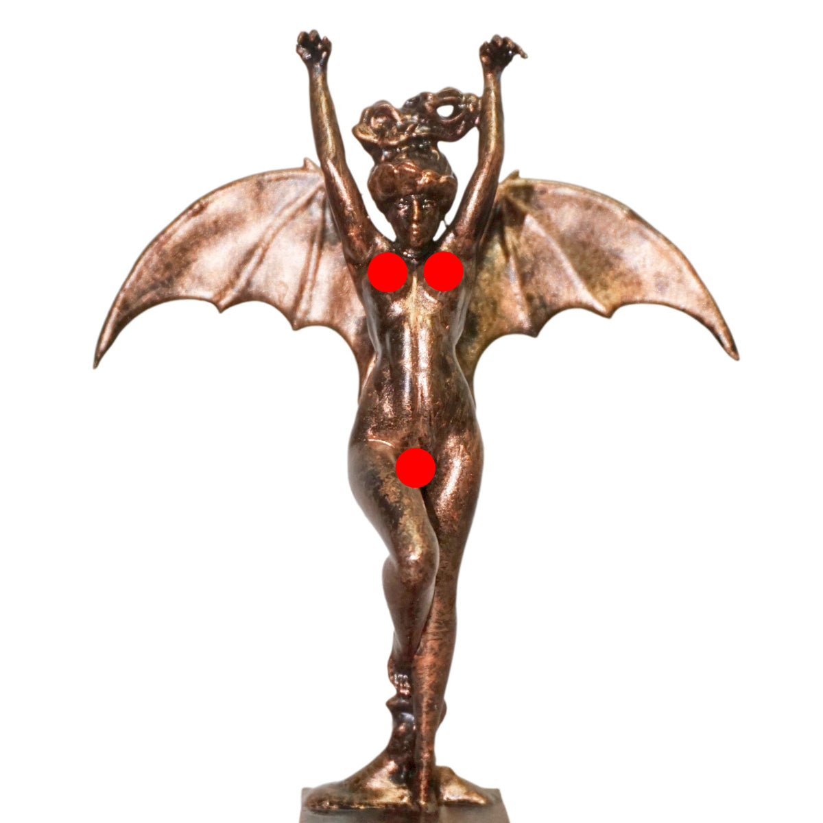 Vampire Woman Statue: Winged Gothic Art Decor, Dark Fantasy Figurine