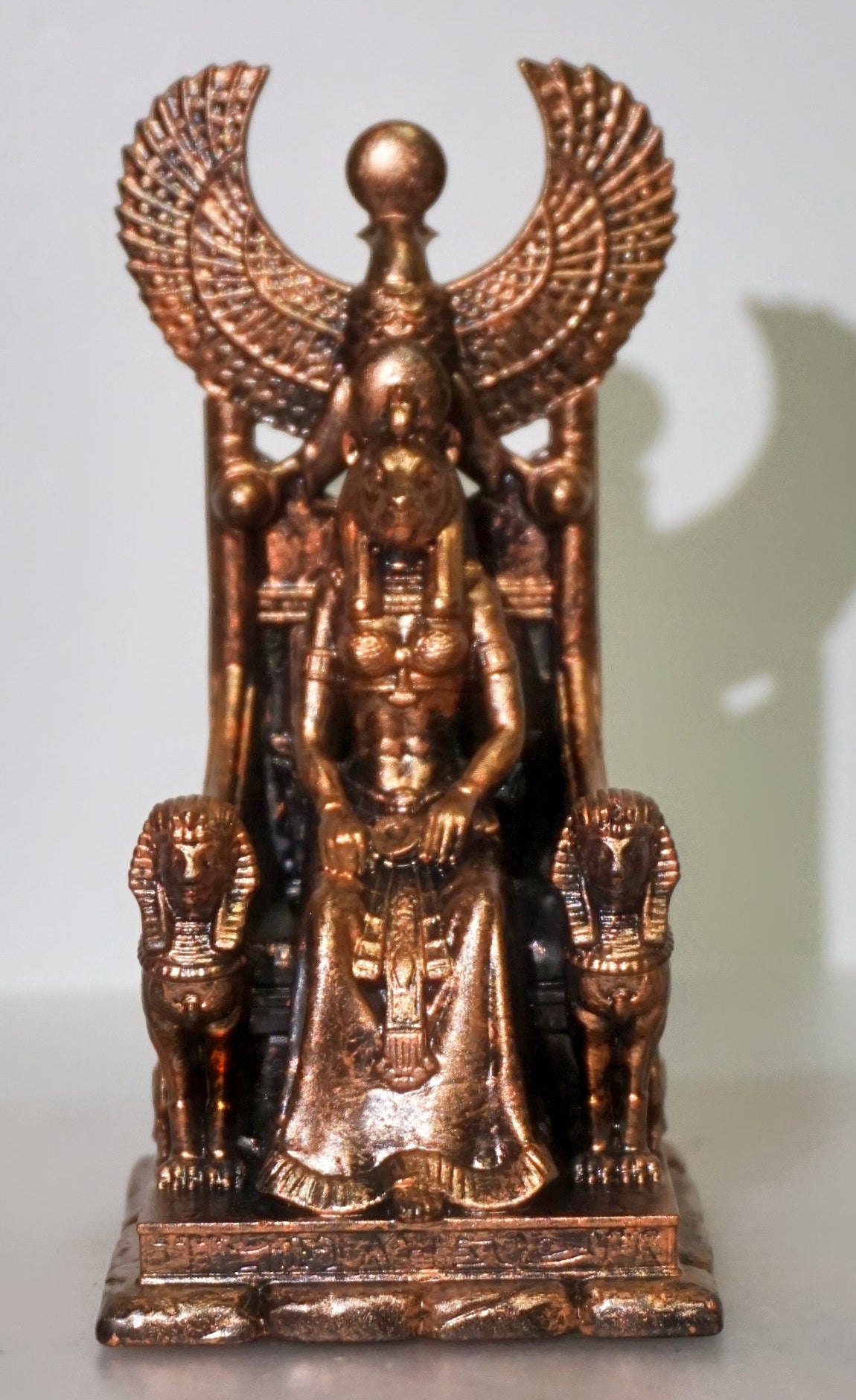 Bastet Cat Statue, Ancient Egyptian Goddess of Cats, Handmade Resin Sculpture