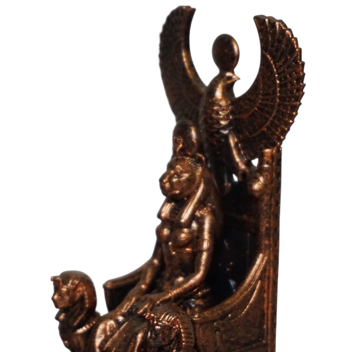 Bastet Cat Statue, Ancient Egyptian Goddess of Cats, Handmade Resin Sculpture
